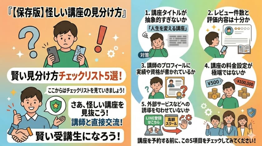 05_怪しい講座の見分け方5選