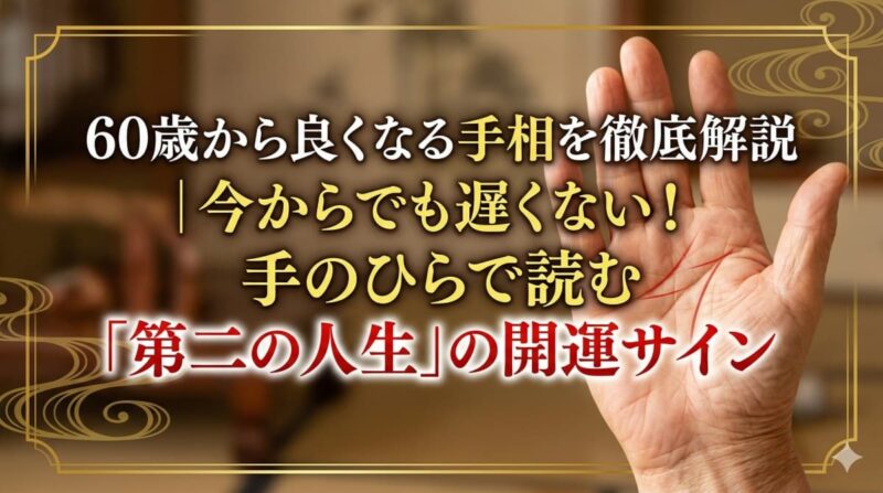 60歳からよくなる手相