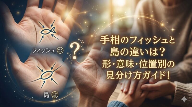手相のフィッシュと島の違い