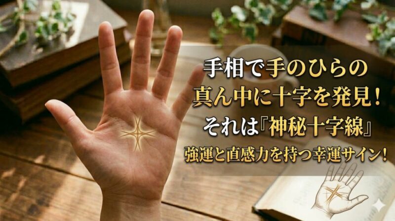 てのひらの真ん中に十字