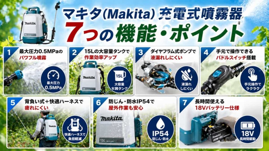 マキタの充電式噴霧器｢MUS158DZ｣の口コミ03