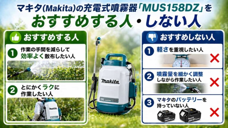マキタの充電式噴霧器｢MUS158DZ｣の口コミ04