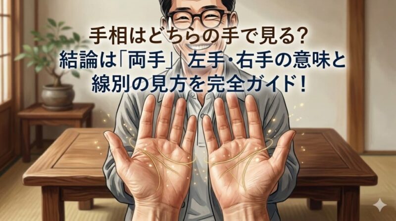 手相はどちらの手で見る？
