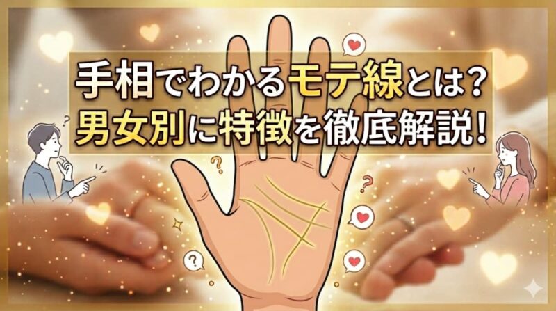 手相で分かるモテ線