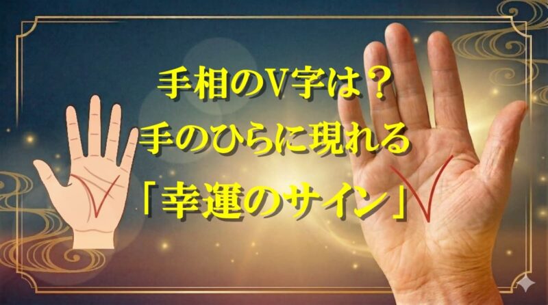 手相のV字01