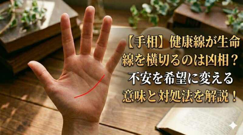 手相で健康線が生命線を横切る線