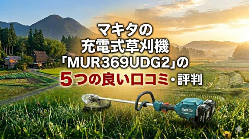 マキタ充電式草刈機MUR369UDG2の口コミ02