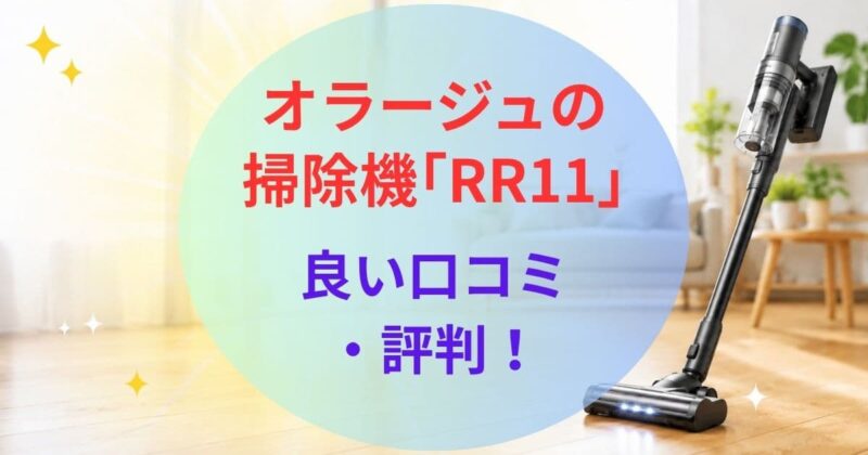 オラージュの掃除機RR11の口コミ02