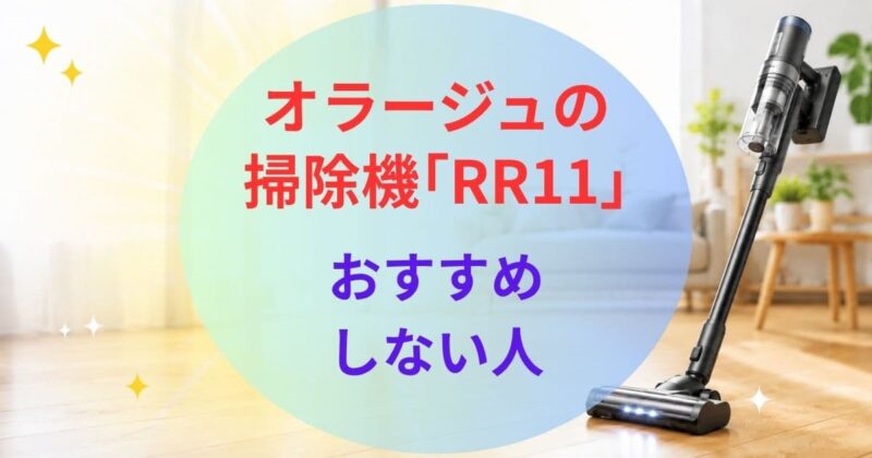 オラージュの掃除機RR11の口コミ05