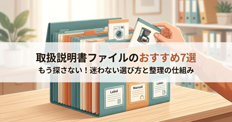 取扱説明書ファイルのおすすめ
